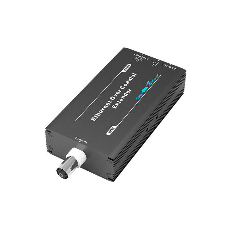 Receptor Extensor Alimentación Y Ethernet A Través De Un Solo Cable Coaxial