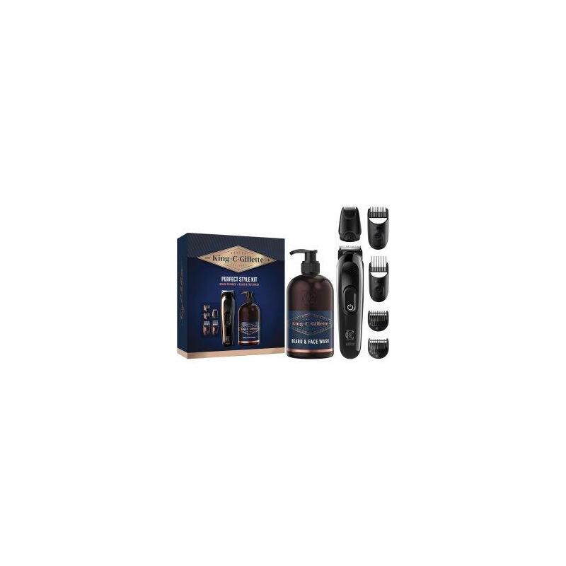Recortadora Braun King C Gillette Style Master 5 Peines Recargable + Champu Barba