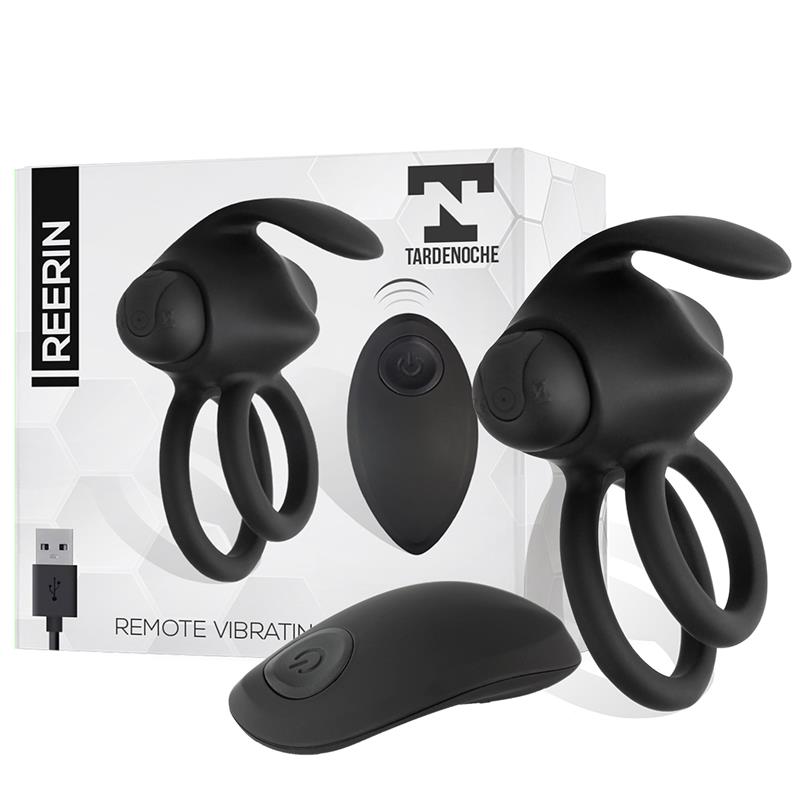 Anillo Vibrador Reerin Usb Dual Control Remoto Usb Silicona