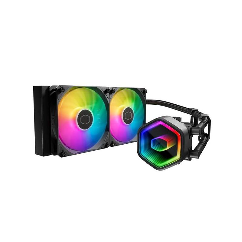 Cooler Master Masterliquid 240 Core Ii Lite Argb Kit De Refrigeracion Liquida - Ventiladores Preinstalados - Tubos De