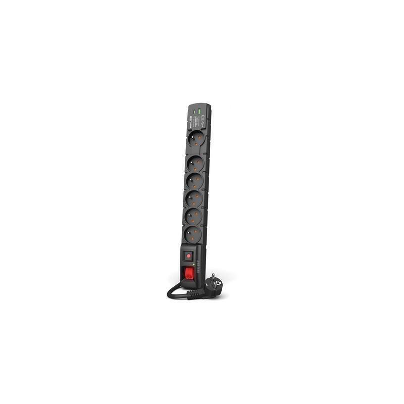 Regleta Acar S6 Usb Pd 3.0 Qc 6 Gniazd 5m