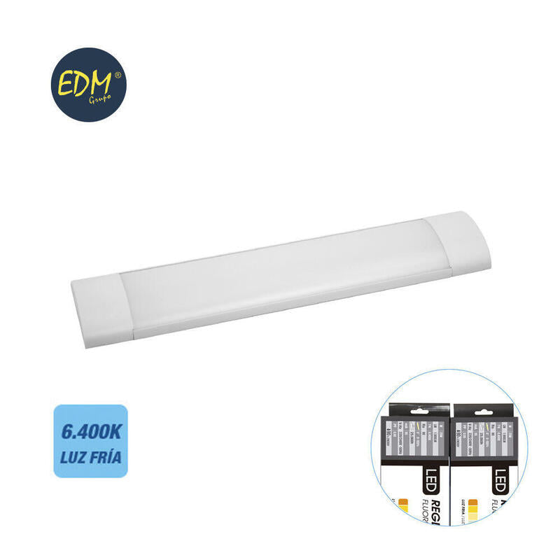 Regleta Electronica Led 48w 6400k Luz Fria 4200lm 12x121x3,1cm Edm