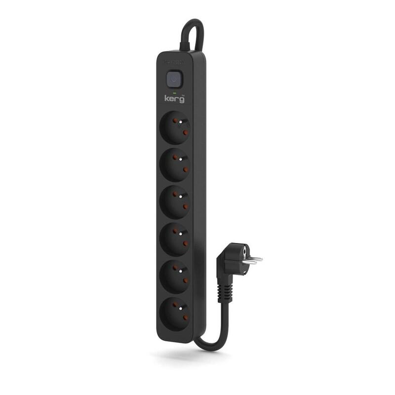 Regleta Kerg Con Disyuntor-6 Tomas 16a 1,5m