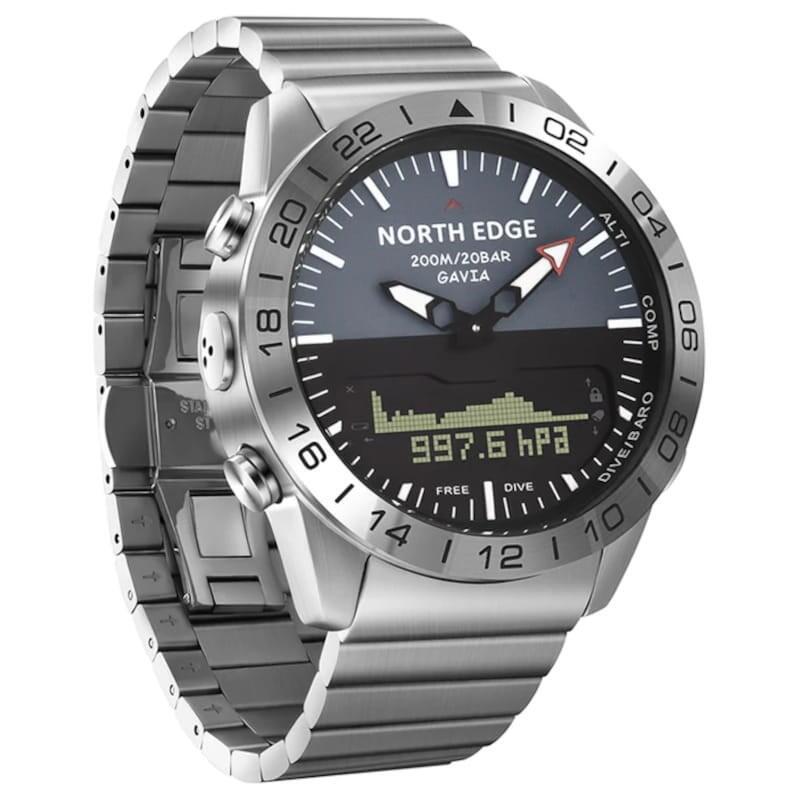 Reloj De Buceo North Edge Gavia Con Correa De Metal