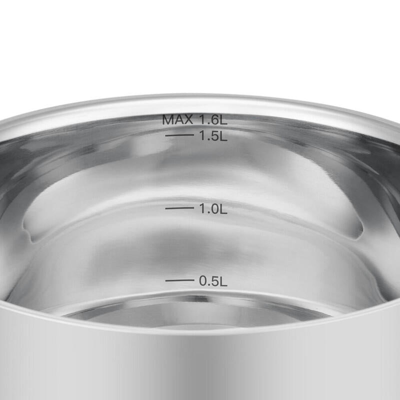 Resto Kitchenware Anser 1,6 L Alrededor Negro, Acero Inoxidable