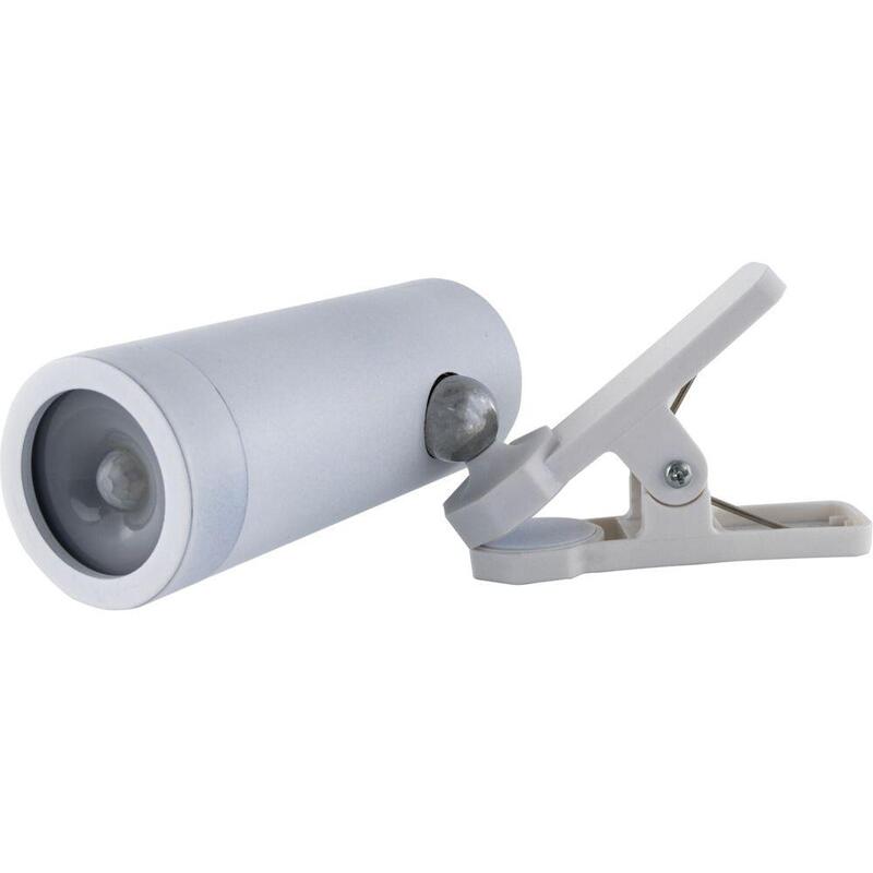Rev Led Battery Clip Lamp With Switch, White 2014100300