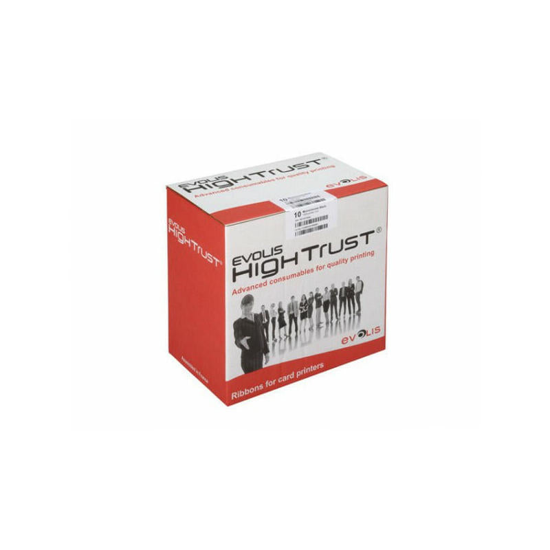 Ribbon Evolis Color Negro Overlay 600 Tarjetas Zenius Y Primacy