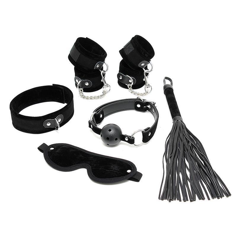 Rimba Bondage Play Set De Bondage 6 Piezas Color Negro
