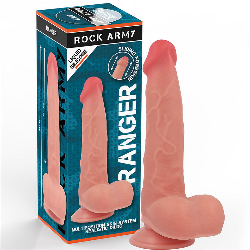 Rockarmy - Ranger Dildo Realista Dual Density Liquid Silicone 22 Cm -O- 3.6 Cm