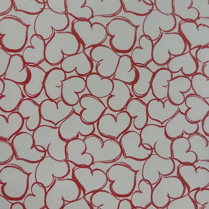 Rollo De Papel De Regalo Corazones, 70 Cm X 40 M