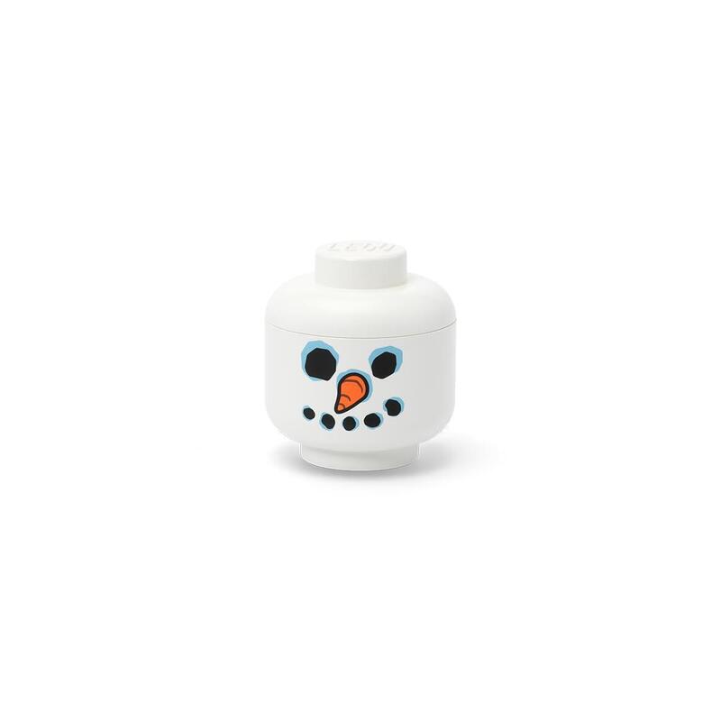Room Copenhagen Lego Storage Head "Snowman", Mini (Blanco) 40330817