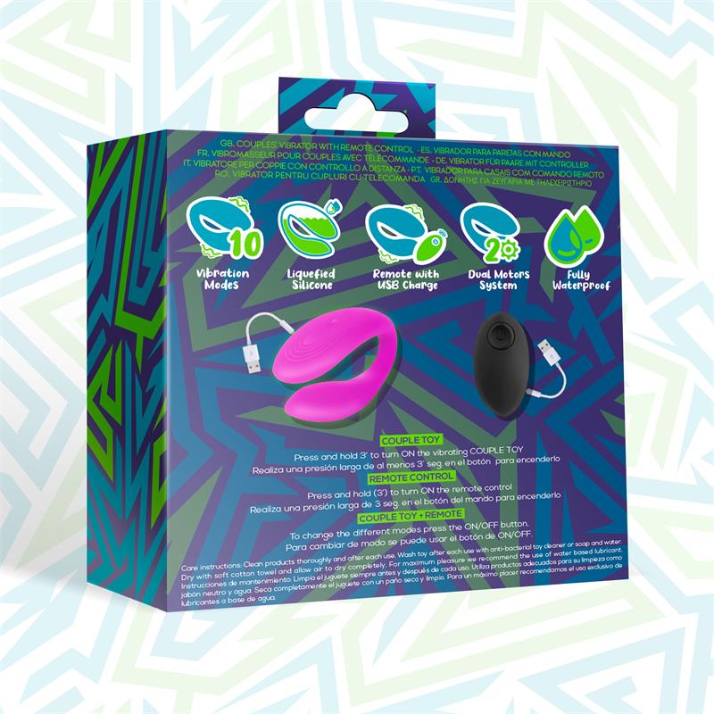 Roomie Vibrador Para Parejas Silicona Líquida Unibody Control Remoto Usb