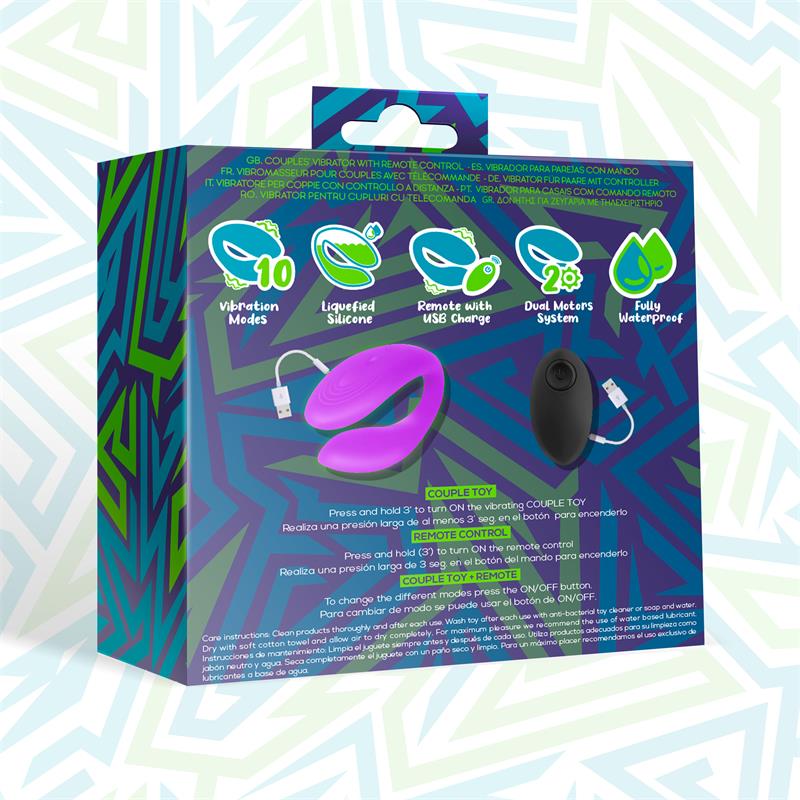 Vibrador Roomieero Jugvib Silicona Líquida Unibody Con Control Remoto Usb