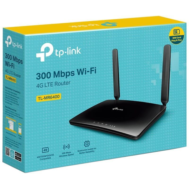Router Tp-Link Tl-Mr6400 Inalámbrico Ethernet Rápido Banda Única (2,4 Ghz) 4g Negro
