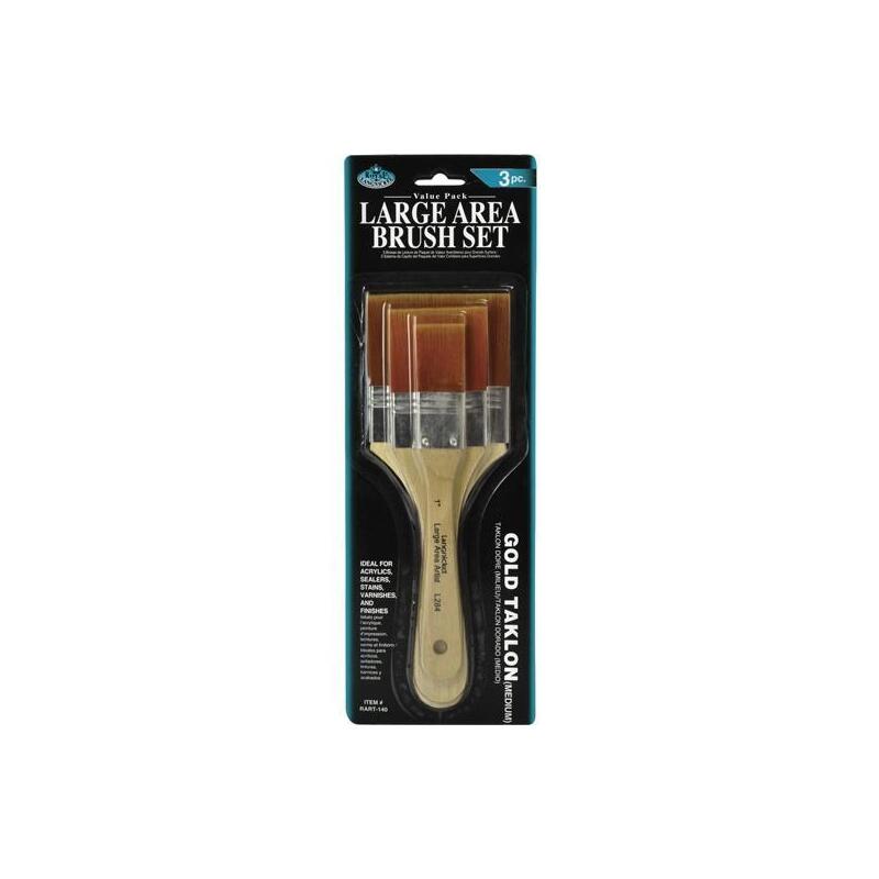 Royal Langnickel Set De 3 Brochas De Pelo Taklon Rubio