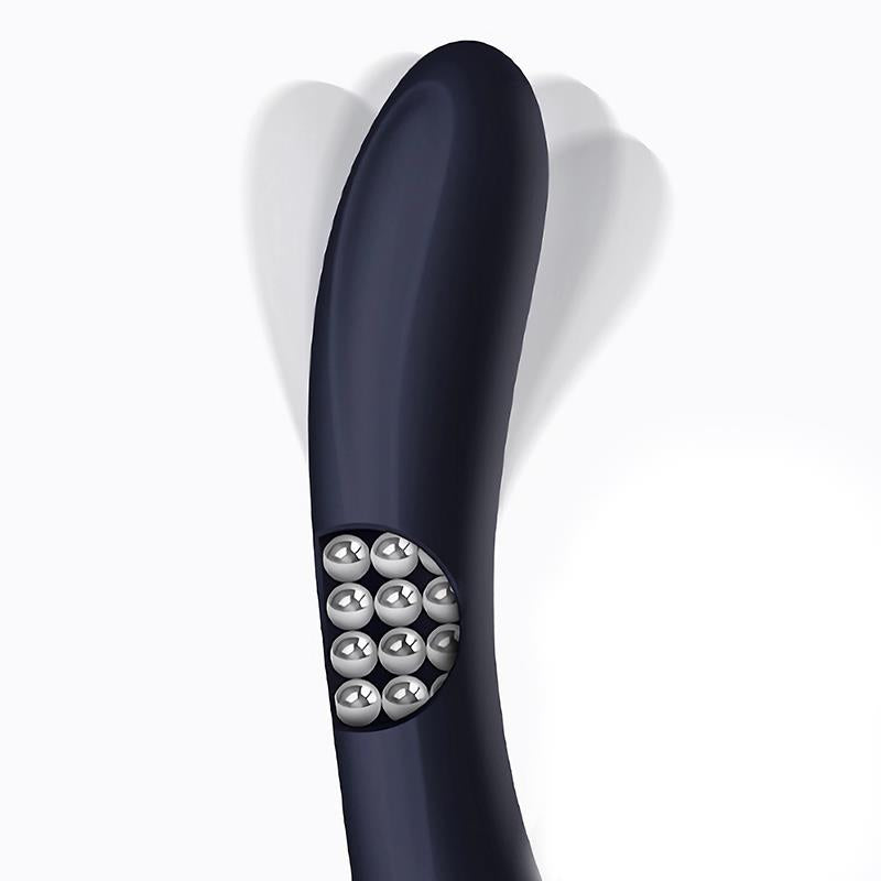 Royalspace Vibrador Con Lenguas Estimuladoras Y Bolas Internas 360º Azul