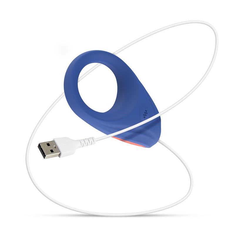 Anillo Para El Pene Rring First Date Con Vibración Usb Silicona
