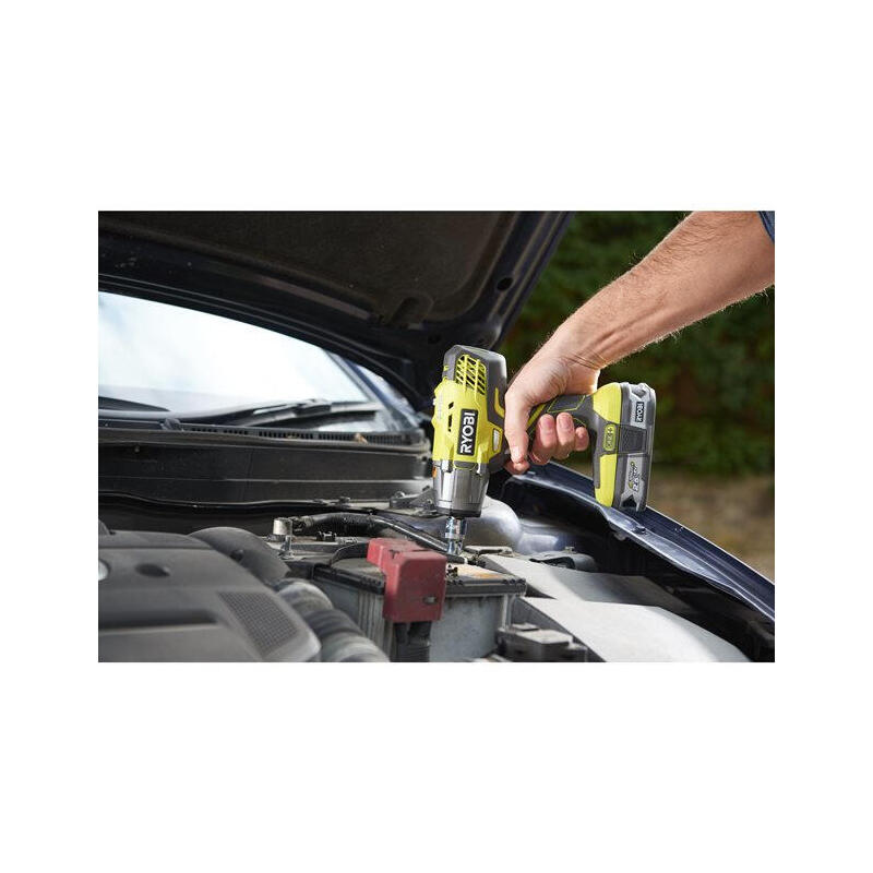 Ryobi R18iw3-0 Destornillador Eléctrico Y Llave De Impacto 3200 Rpm Negro, Amarillo