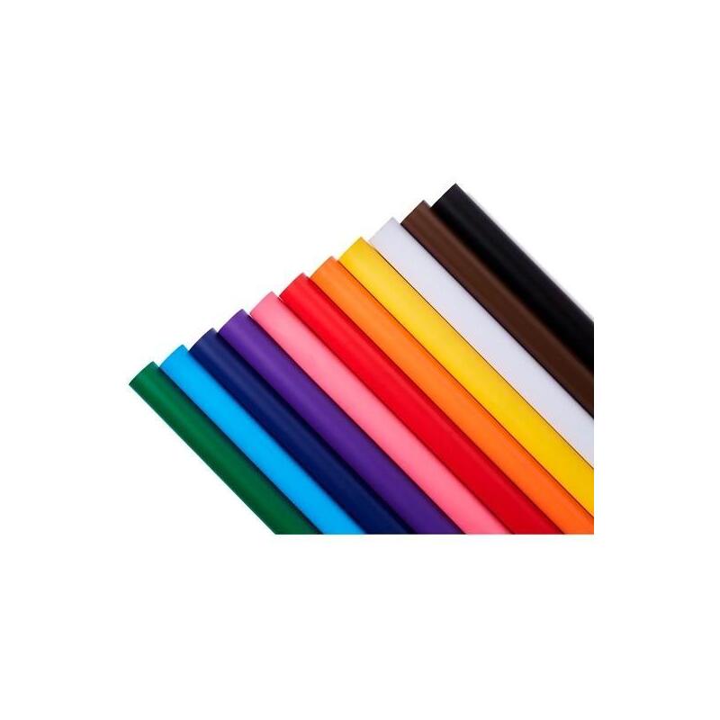 Sadipal Film Adhesivo Color 100 Micras Rollo 0,50x3m Naranja Mate