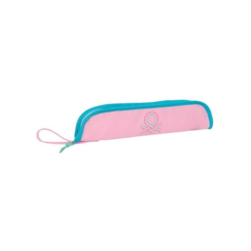 Safta Benetton Dolce Portaflautas - Interior Acolchado - Alojamiento Para Varilla - Asa Lateral - Borde Reforzado -