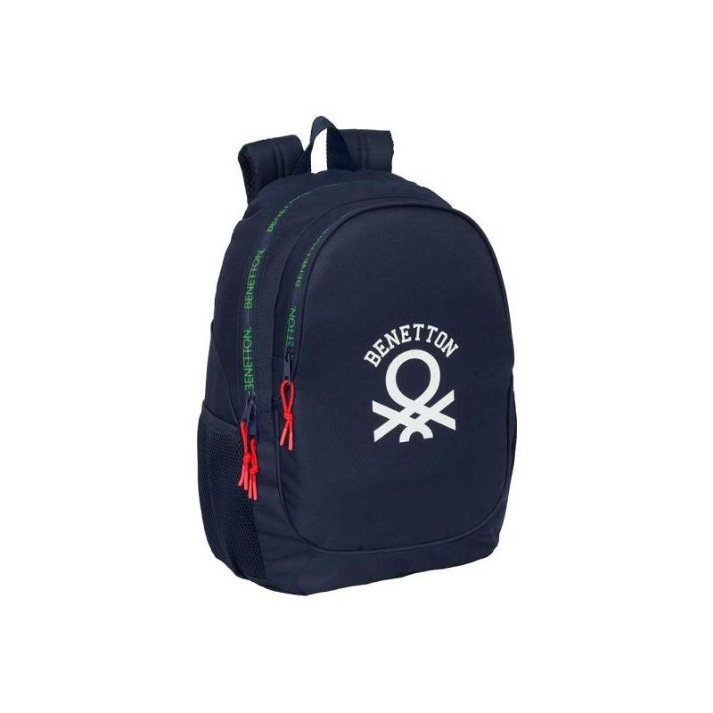 Safta Benetton Together Mochila Adaptable A Carro - Bolsillos Laterales - Dos Compartimentos - Tirador Doble -