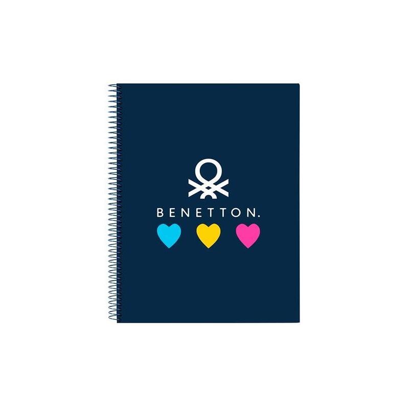 Safta Bloc A4 Micro 120h 5x5 T/Duras Forradas Benetton "Love"