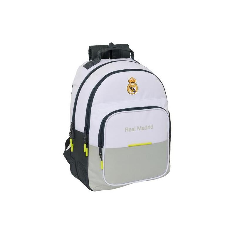 Mochila Safta Doble Con Cantoneras Adapt.Carro Real Madrid Equipación 25/26