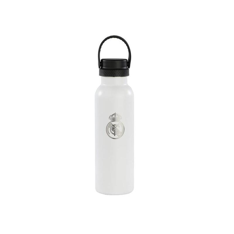 Safta Real Madrid 1⪠Equipacion 24/25 Botella Reutilizable 600ml - Doble Pared Con Aislamiento - Base De Silicona -