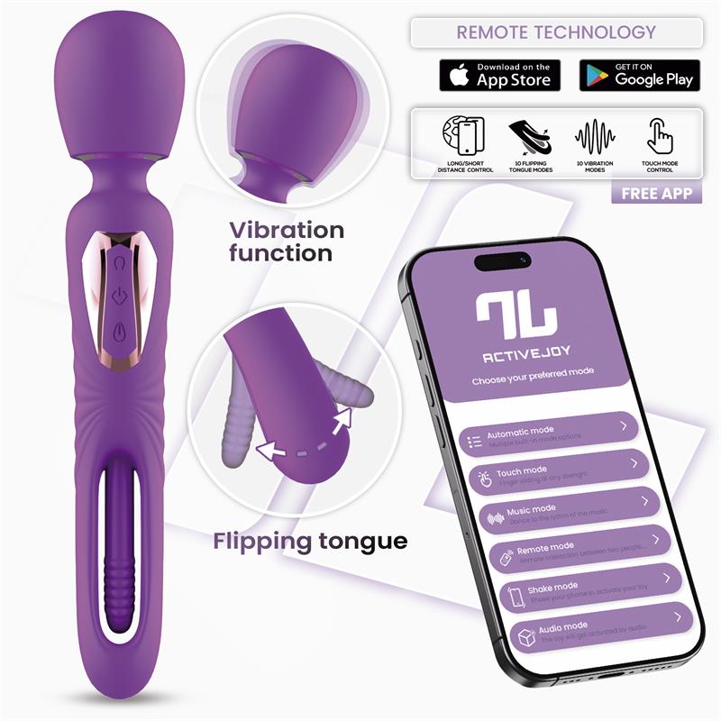 Salma Masajeador Con Flipping Tongue Y Vibración Con App