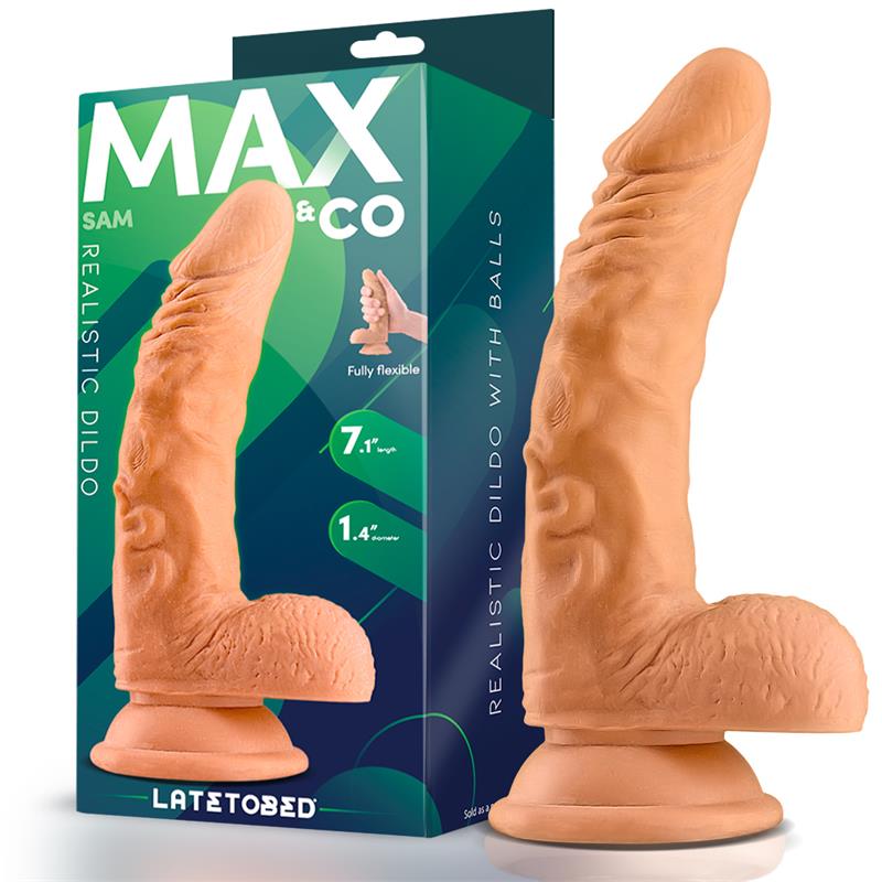 Dildo Realista Con Testículos 7.1 Sam Natural
