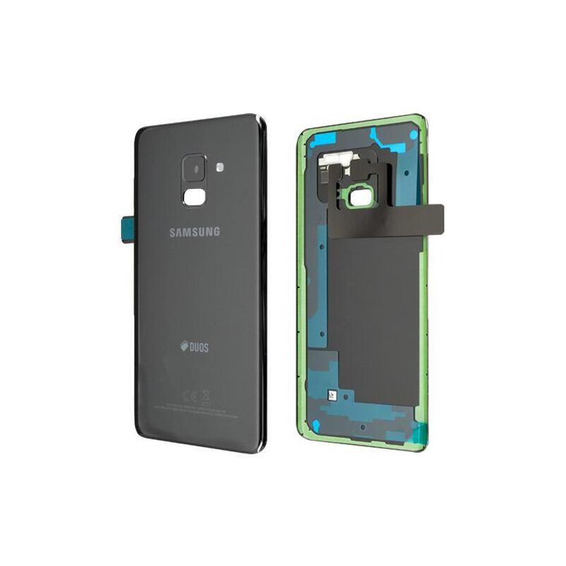 Samsung Back Cover A8 2018 Sm-A530f Duos Black Gh82-15557a