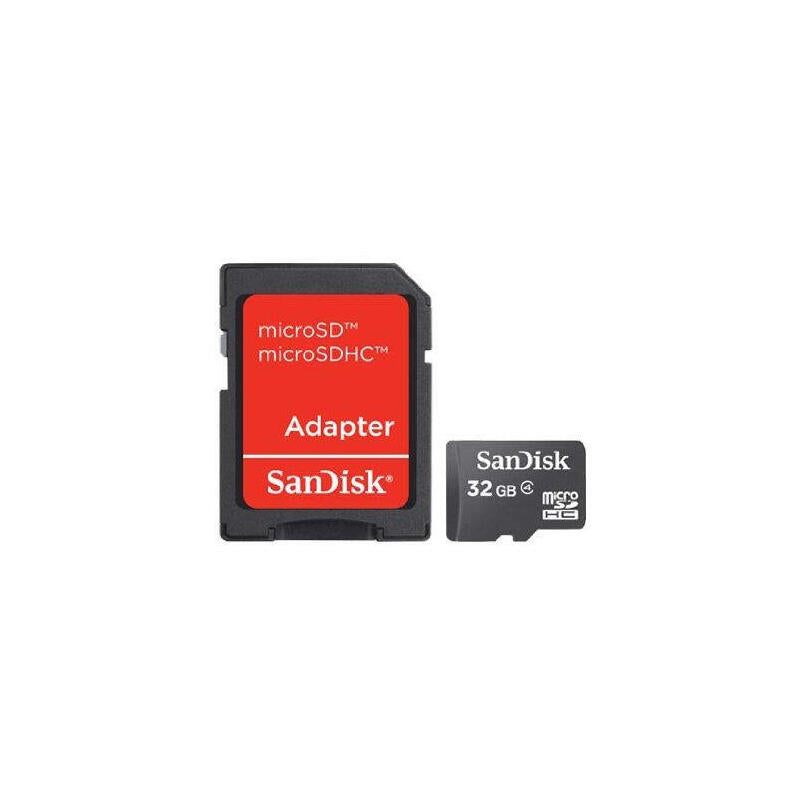 Sandisk Micro Sd 32gb Hc Clase 4 Sin Adaptador Sdsdqm-032g-B35a