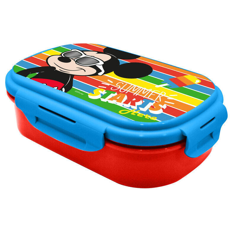 Sandwichera + Cubierto Mickey Disney