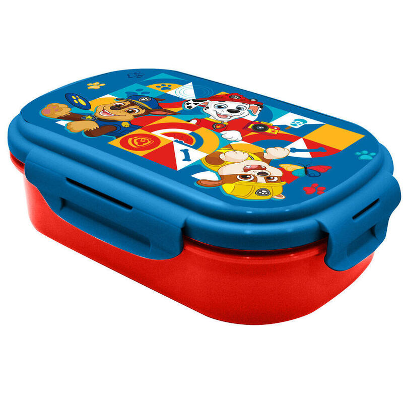 Sandwichera + Cubierto Patrulla Canina Paw Patrol