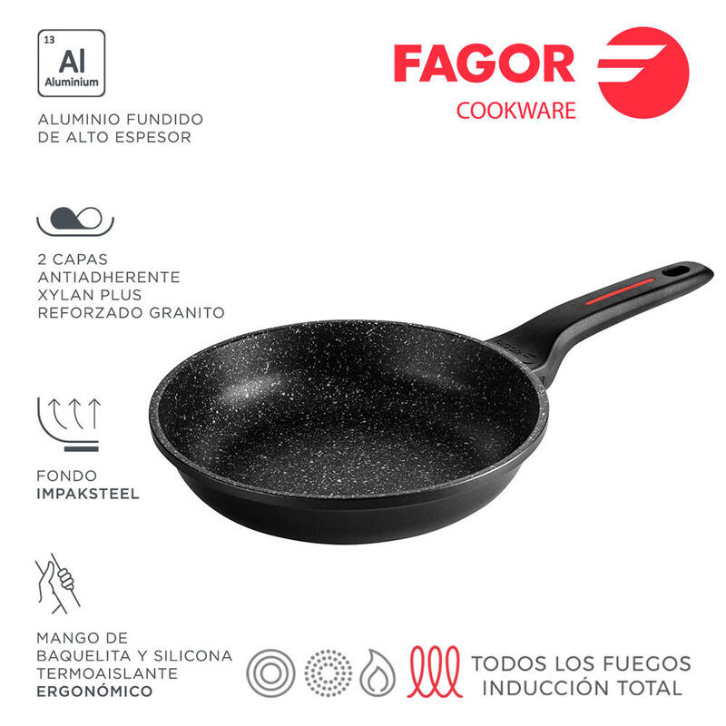Sarten Alutherm Ø26cm Aluminio 3004 Fagor