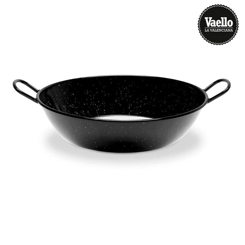 Sartén Honda Esmaltada Con Asas Para Inducción-Vitroceramica Ø28cm. Vaello