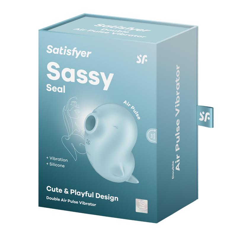 Satisfyer - Sassy Seal Estimulador & Vibrador Azul
