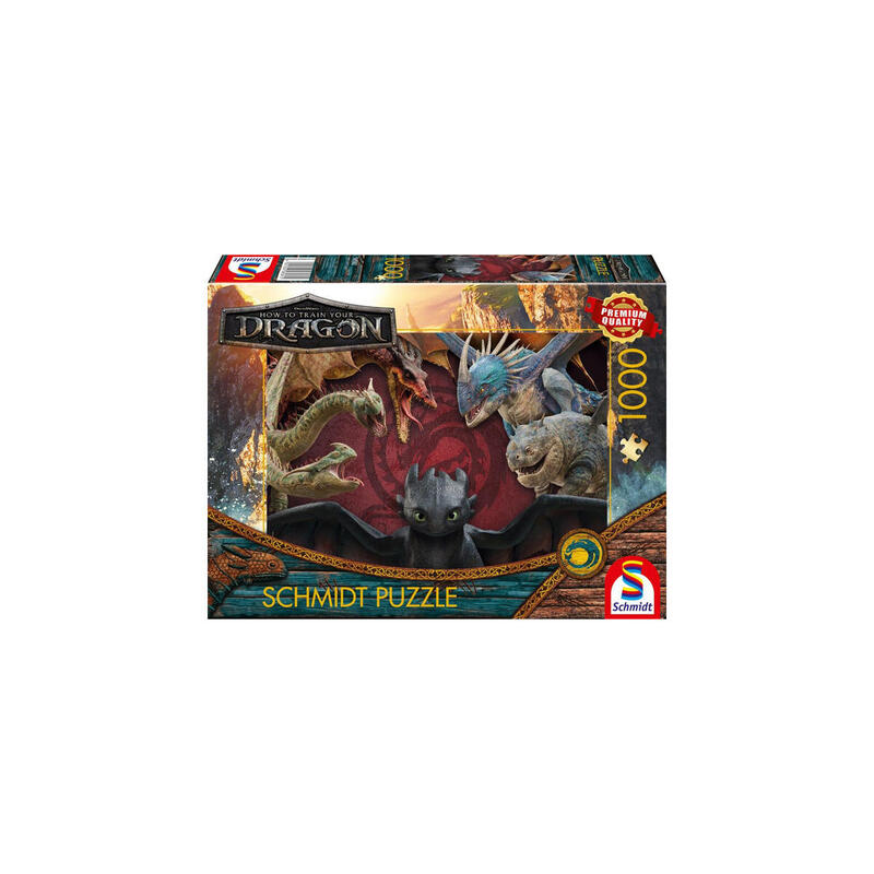 Schmidt Spiele Cómo Entrenar A Tu Dragón: Los Dragones Son Reales, Rompecabezas De 1000 Piezas 58581