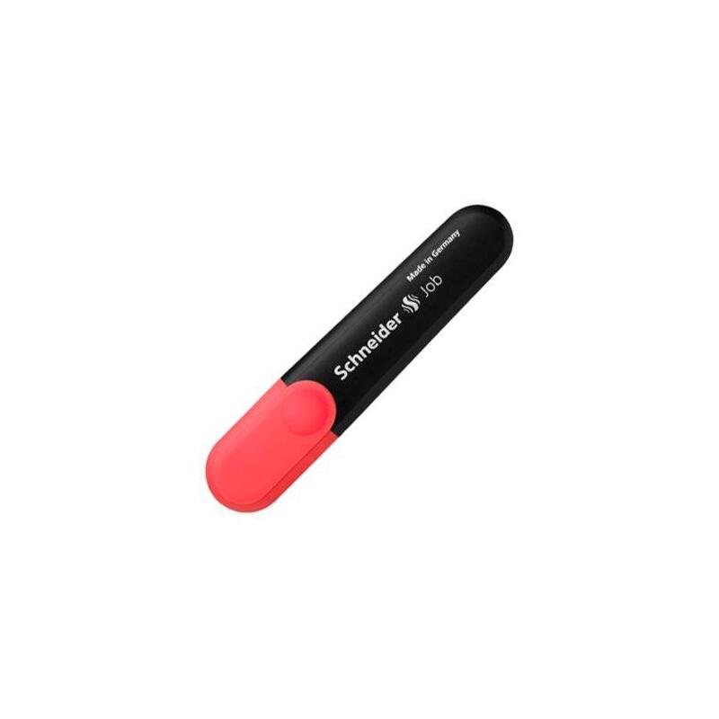 Schneider Marcador Job Recargable Fluorescente Rojo -10u-