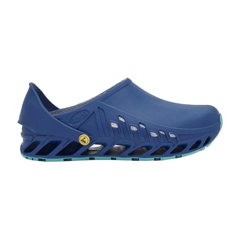 Scholl Evoflex - Zuecos Unisex Azul Marino, Talla 38