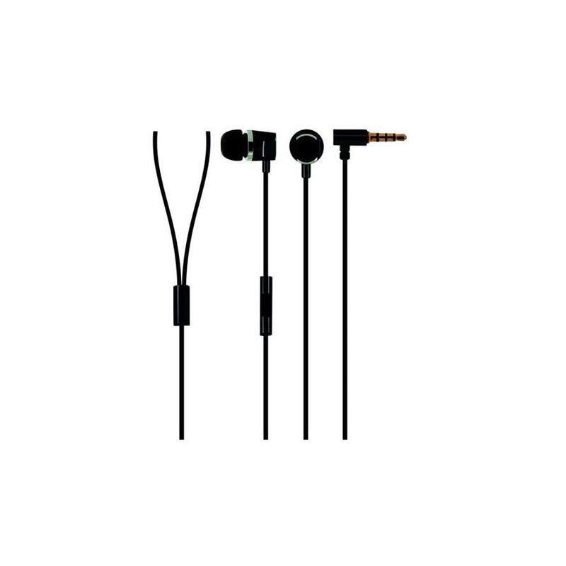 Schwaiger Auricular In-Ear "Eckig", Metal, Negro