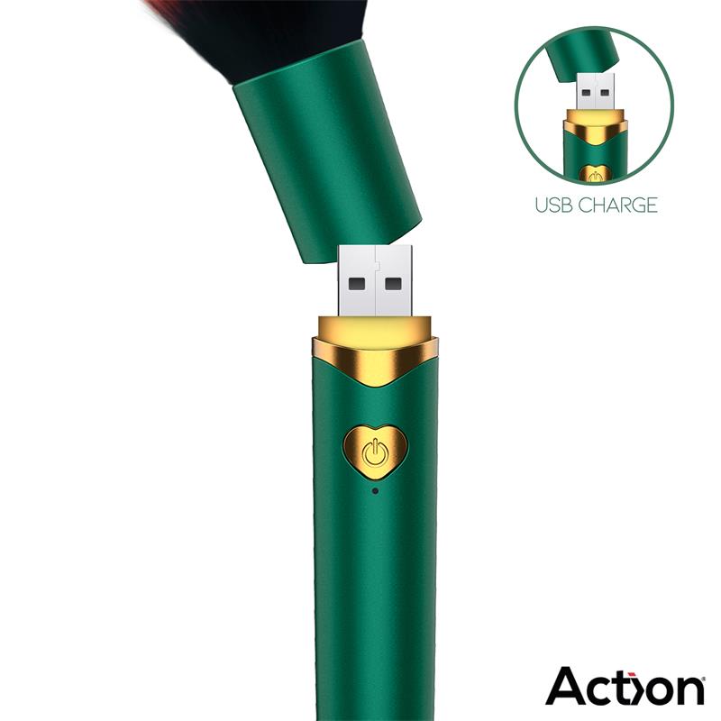 Secret Vert Estimulador Brocha De Maquillaje Con Vibración Verde