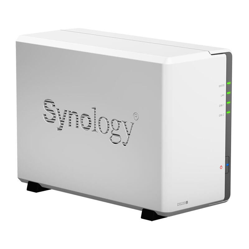 Servidor Nas Synology Disk Station Ds220j 2 Bahia Realtek Rtd 1296 1,4ghz 512 Mb Ddr4 Raid 0,1,Jbod