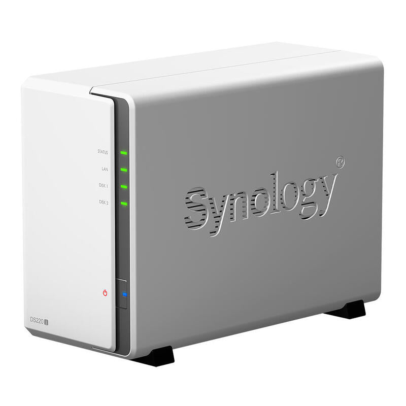 Servidor Nas Synology Disk Station Ds220j 2 Bahia Realtek Rtd 1296 1,4ghz 512 Mb Ddr4 Raid 0,1,Jbod
