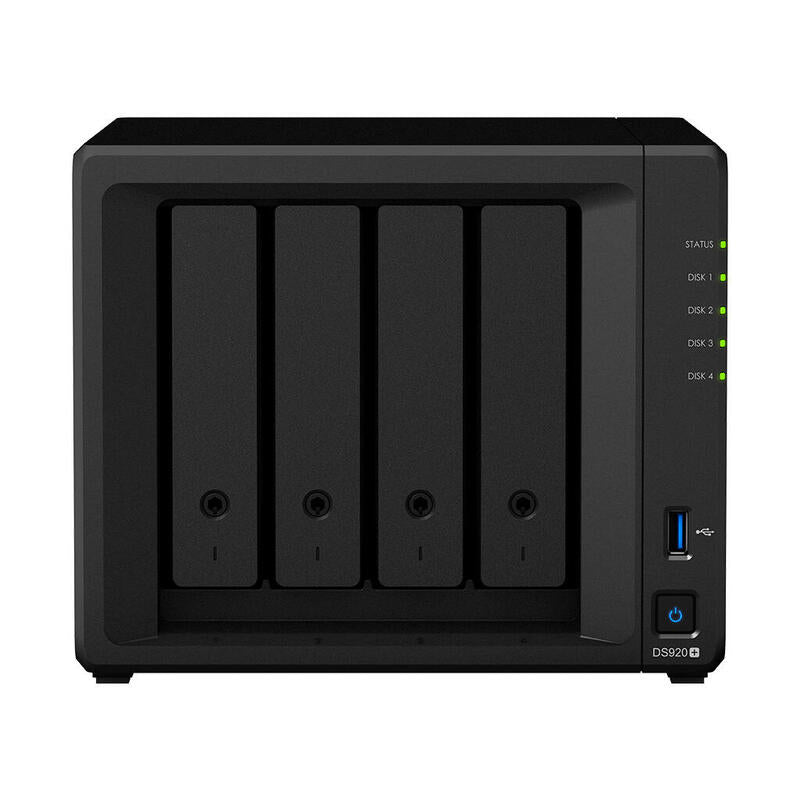 Servidor Nas Synology Disk Station Ds920+ 4gb 4 Bahias Raid Ethernet Gigabit