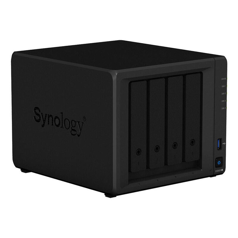 Servidor Nas Synology Disk Station Ds920+ 4gb 4 Bahias Raid Ethernet Gigabit