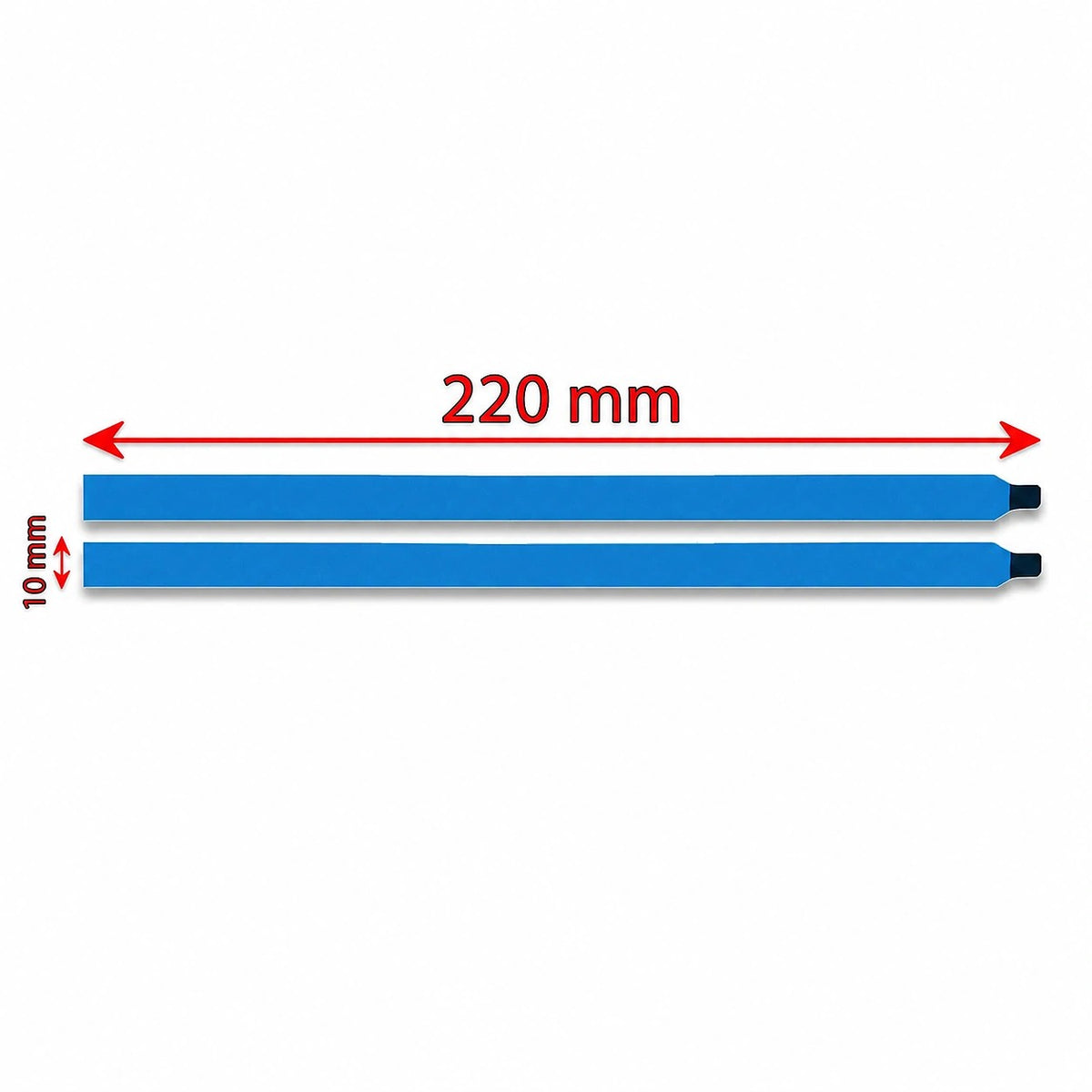 Set De 10 Tiras Adhesivas Para Pantallas Lcd (220X10 Mm)