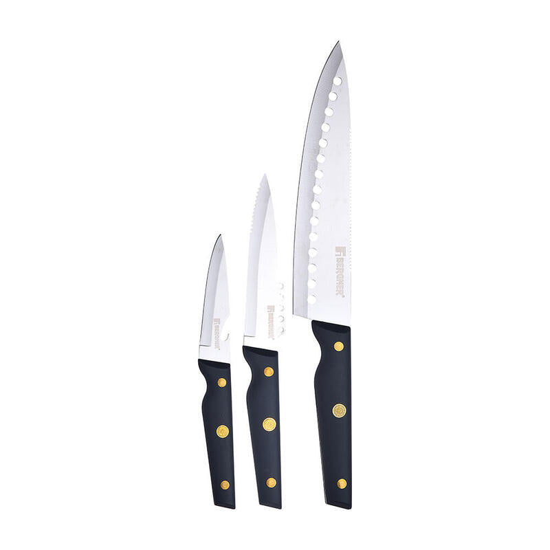Set 3 Unid. Cuchillos Acero Inox. Pro Reeco Bg41026dbl Bergner