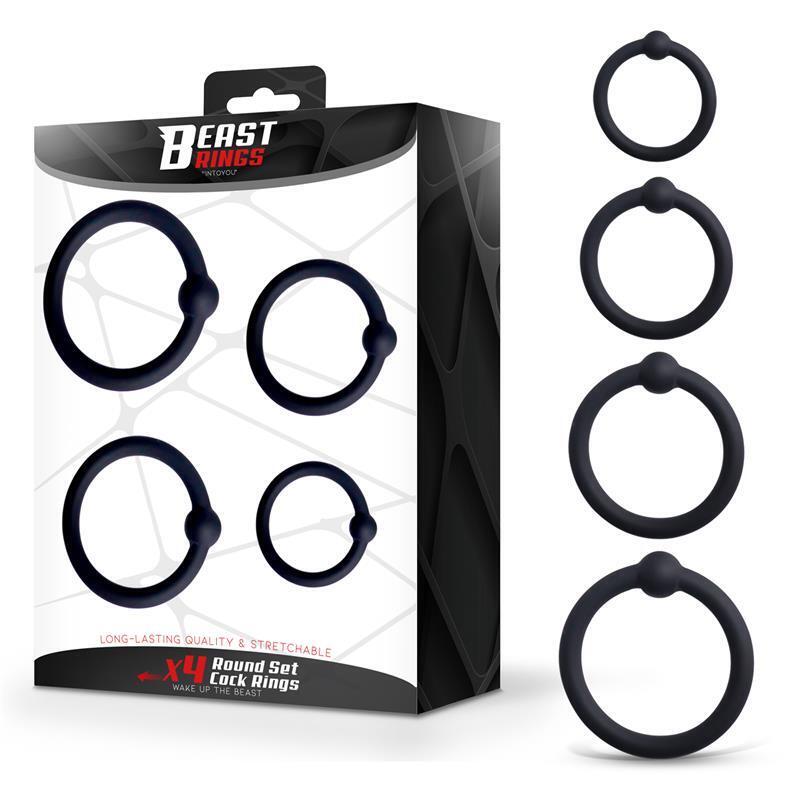 Set De 4 Anillos Para El Pene Silicona
