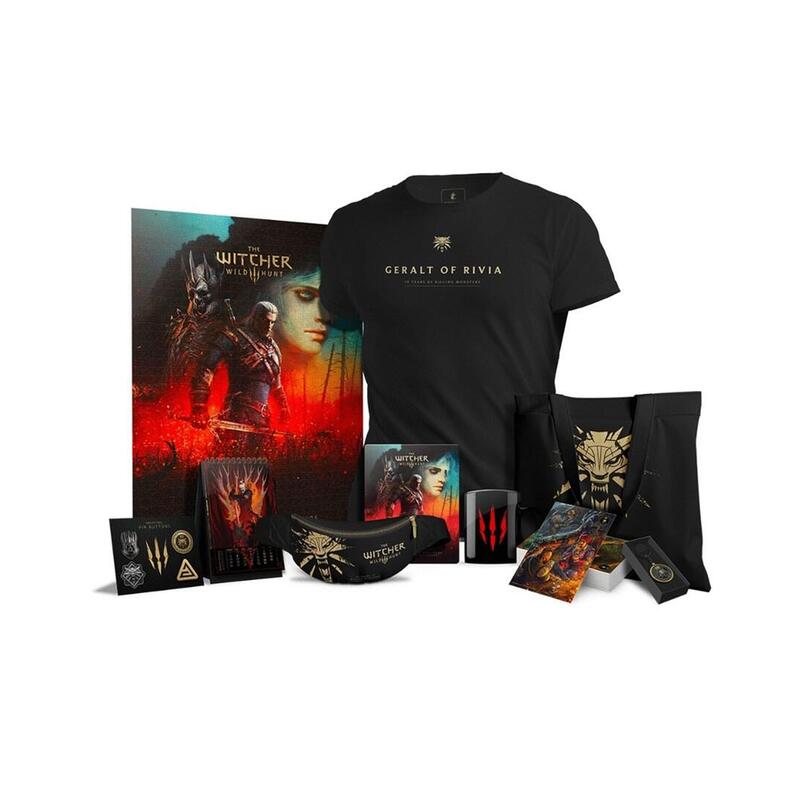 Set De Coleccionista De Buen Botín The Witcher (Witcher) 3: Kit De Cazador De Monstruos Aniversario De Wild Hunt